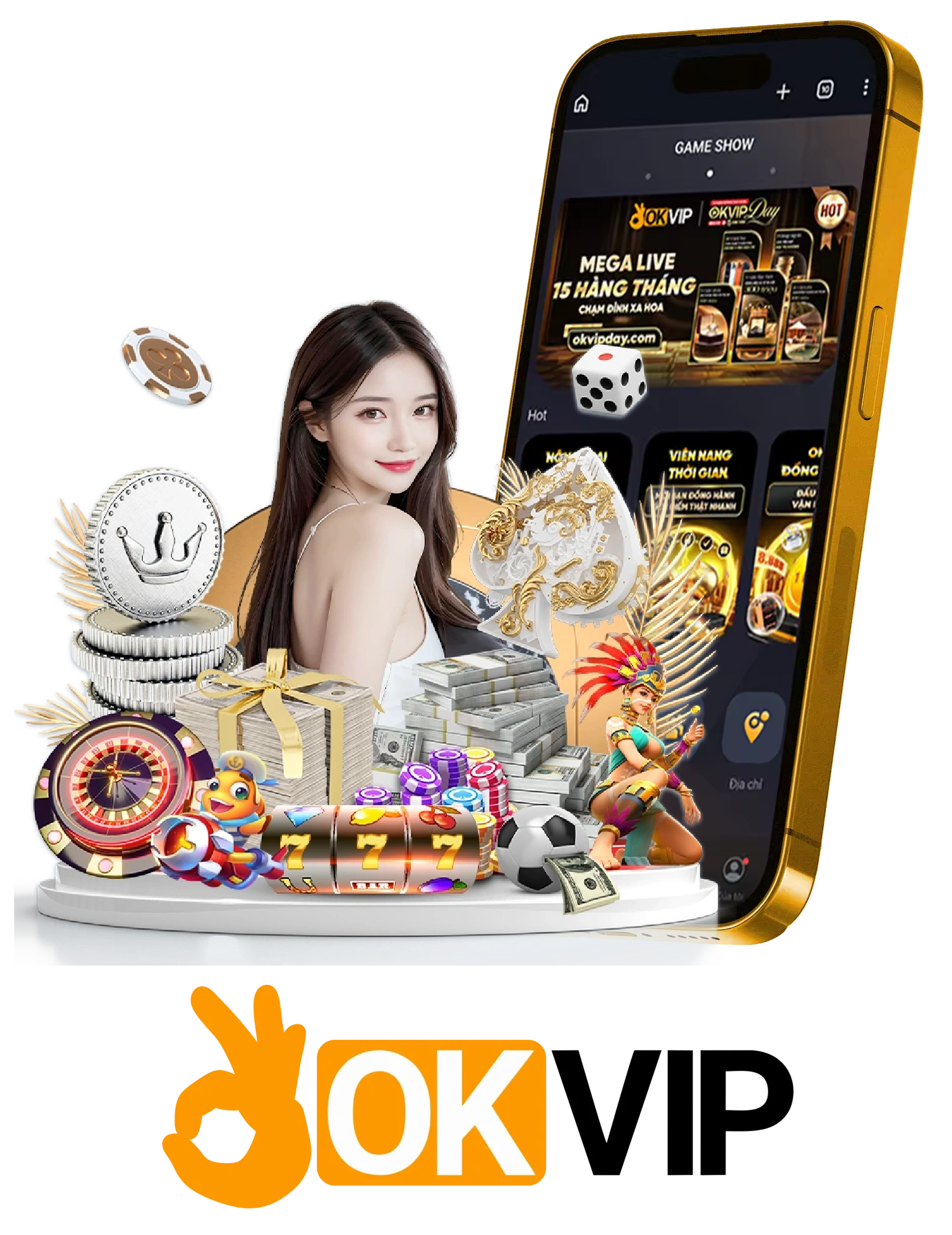 Dịch vụ Okvip trên mobile và máy tính